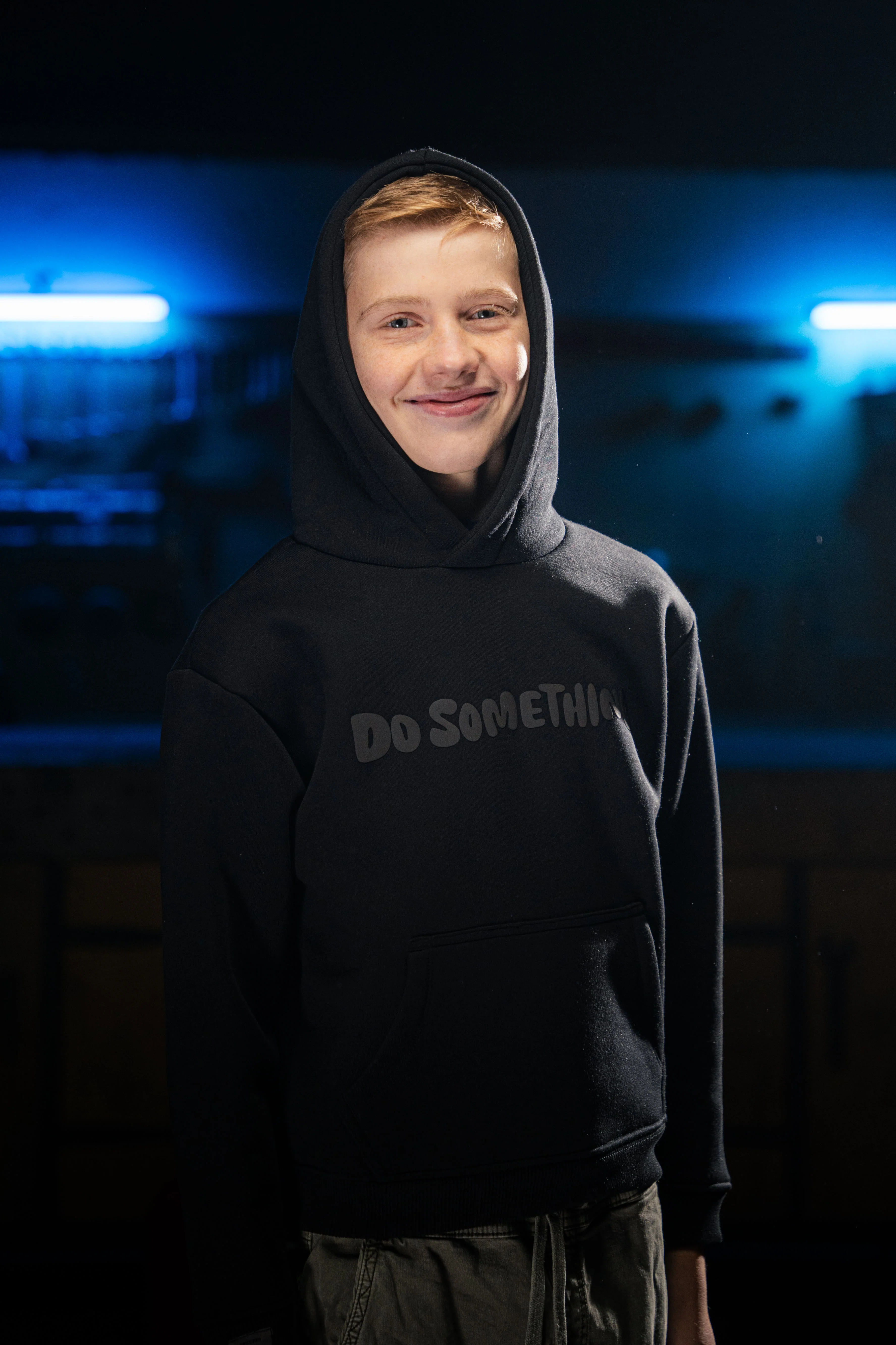 Reflektierender Do Something Hoodie - Kinder - Image 5