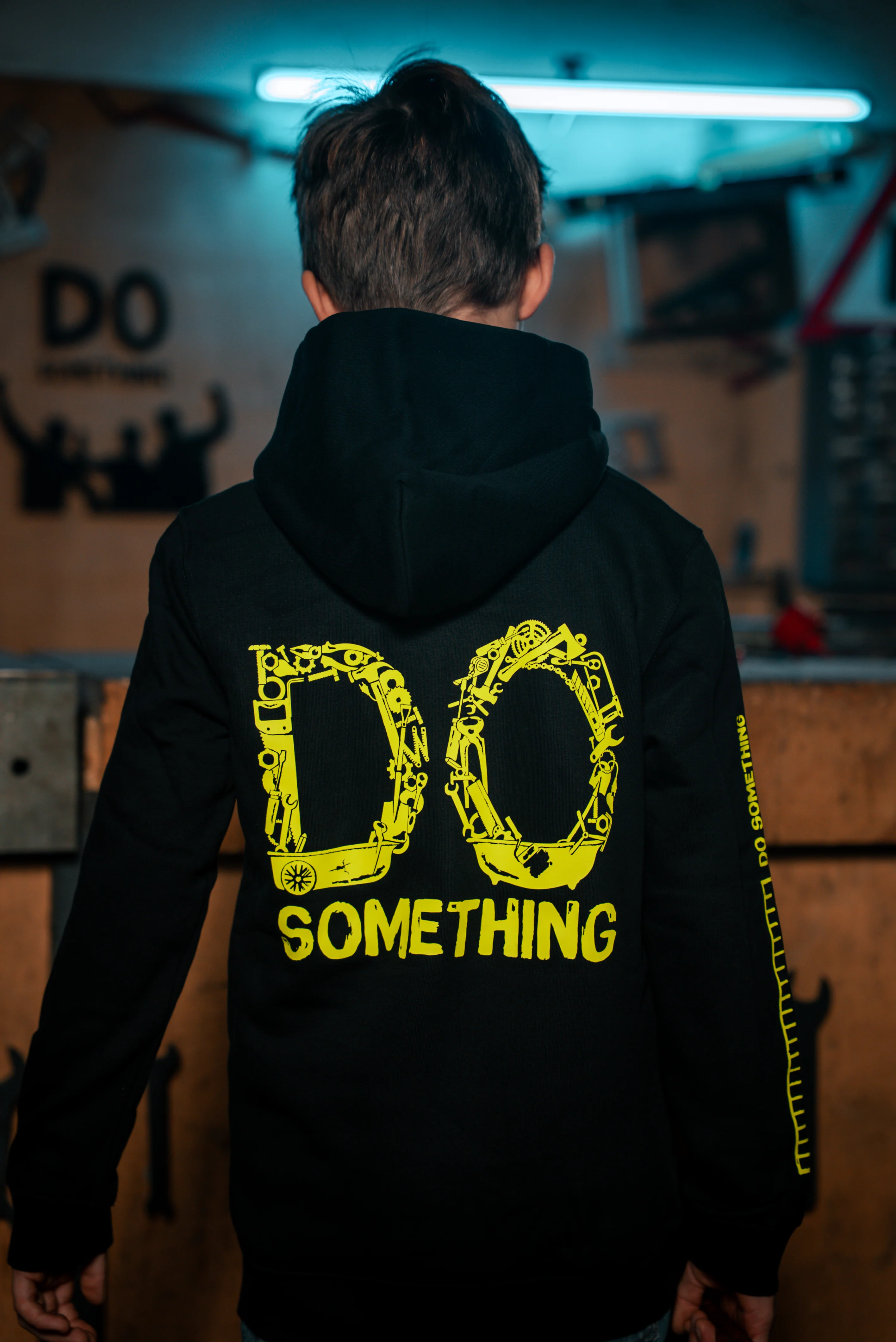 Werkzeug Hoodie – Neon Gelb - Image 2